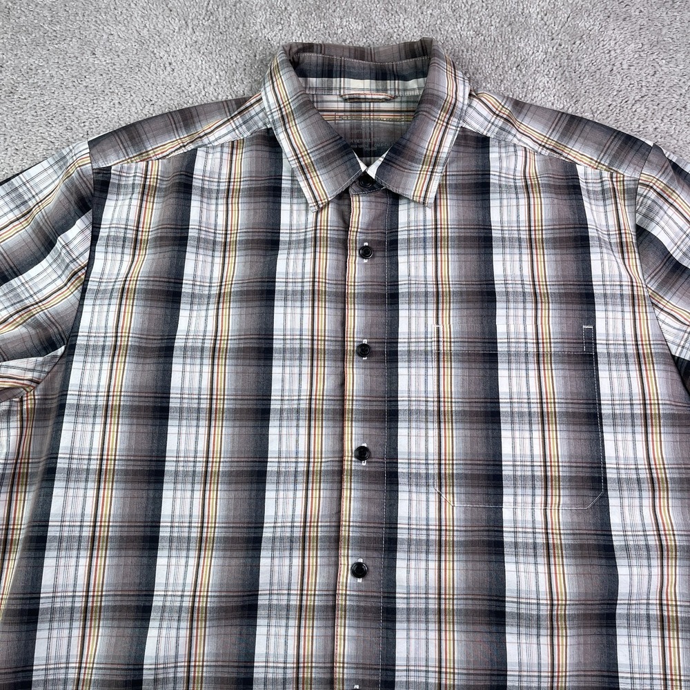 5.11 Tactical Shirt Mens Large Grey Plaid Classic Covert Rapid Draw Snap Front